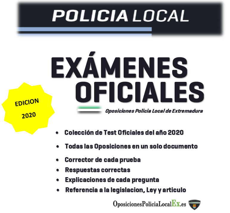 libro testo oposiciones policia local de extremadura